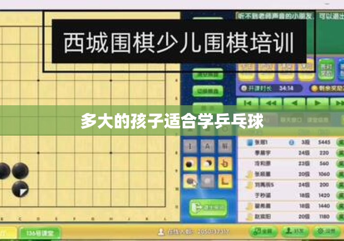 多大的孩子适合学乒乓球，孩子学乒乓球的最佳年龄，几岁开始最合适？