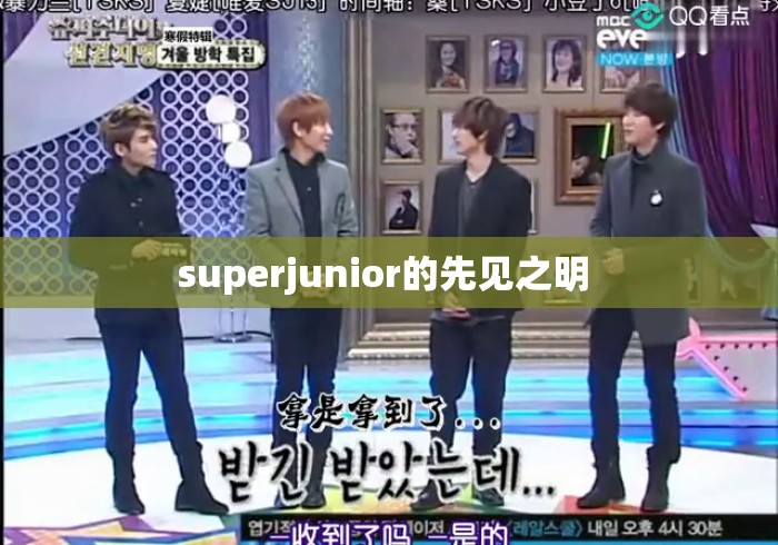 superjunior的先见之明 superjunior的先见之明