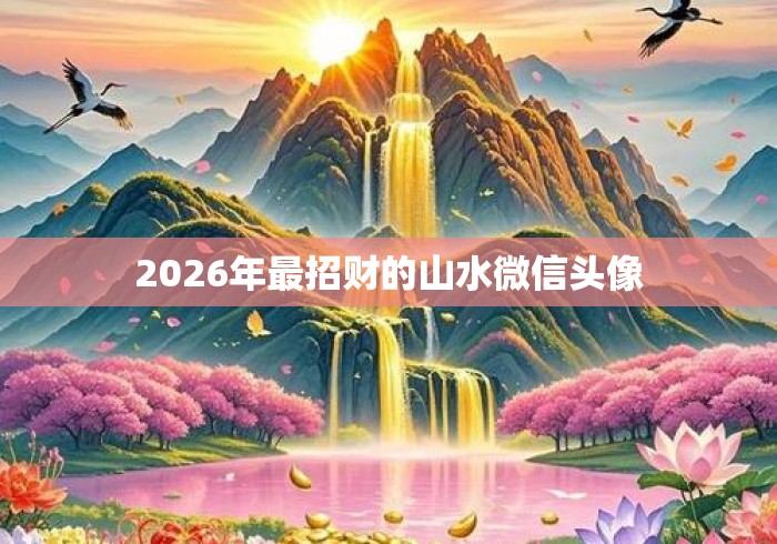 2026年最招财的山水微信头像