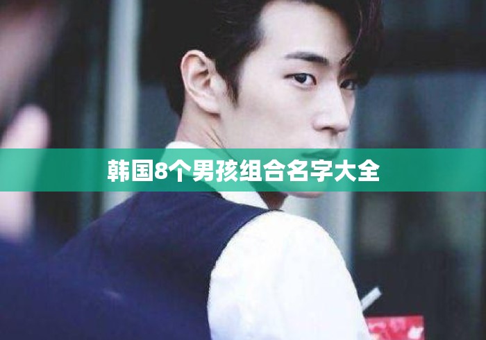 韩国8个男孩组合名字大全