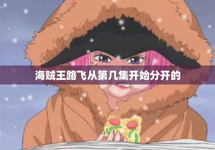 海贼王路飞从第几集开始分开的 海贼王路飞从第几集开始分开的