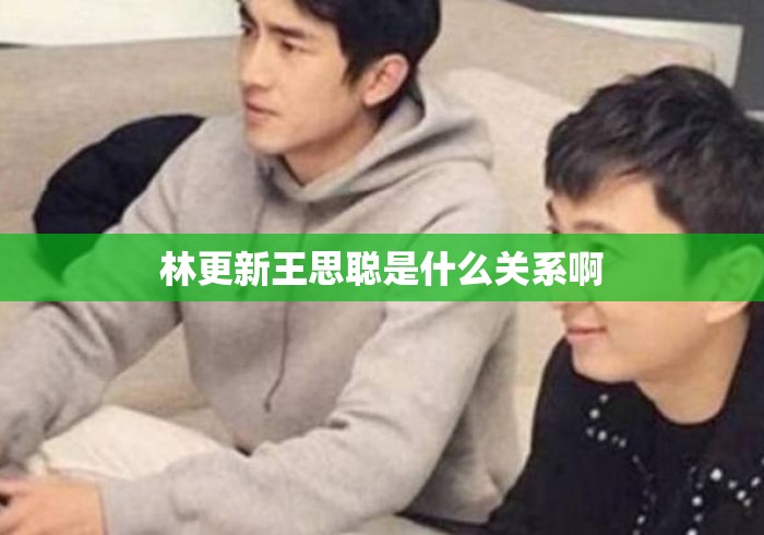 林更新王思聪是什么关系啊