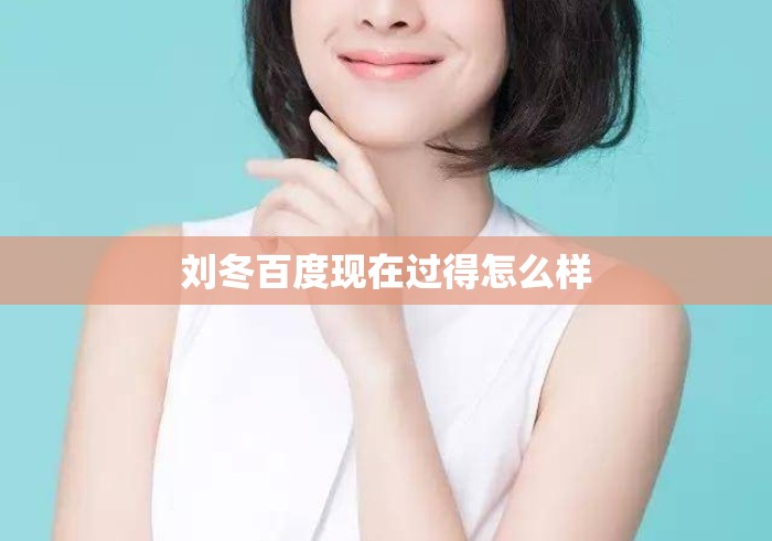 刘冬百度现在过得怎么样