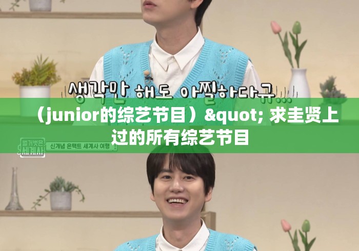 （junior的综艺节目）" 求圭贤上过的所有综艺节目
