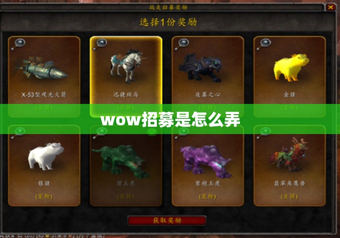 wow招募是怎么弄