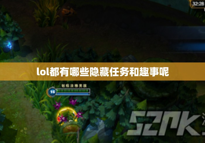 lol都有哪些隐藏任务和趣事呢