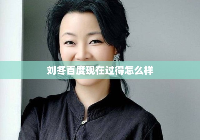 刘冬百度现在过得怎么样