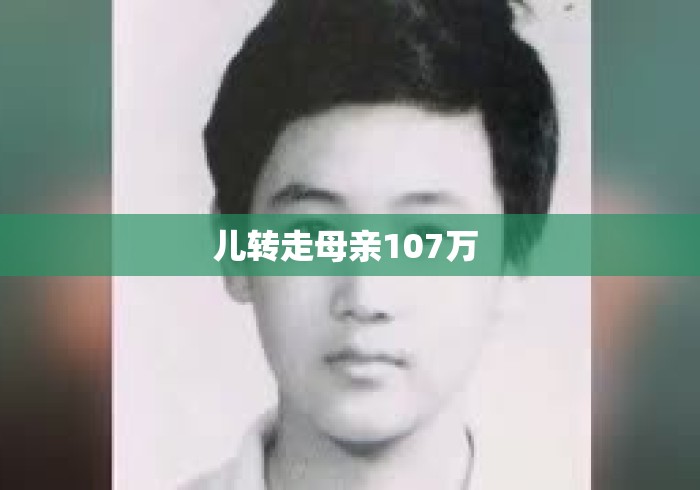 儿转走母亲107万 儿转走母亲107万