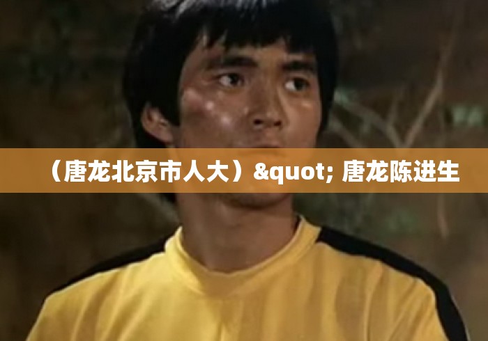 （唐龙北京市人大）" 唐龙陈进生