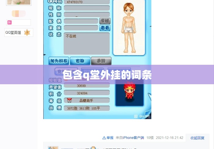 包含q堂外挂的词条