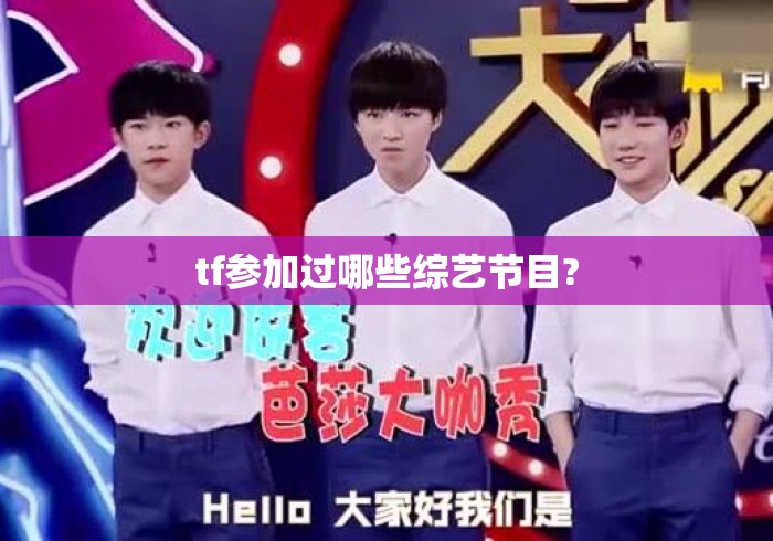 tf参加过哪些综艺节目?