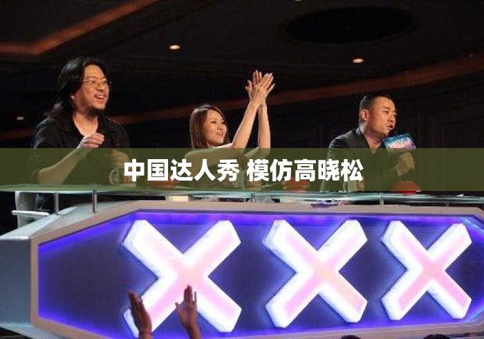 中国达人秀 模仿高晓松