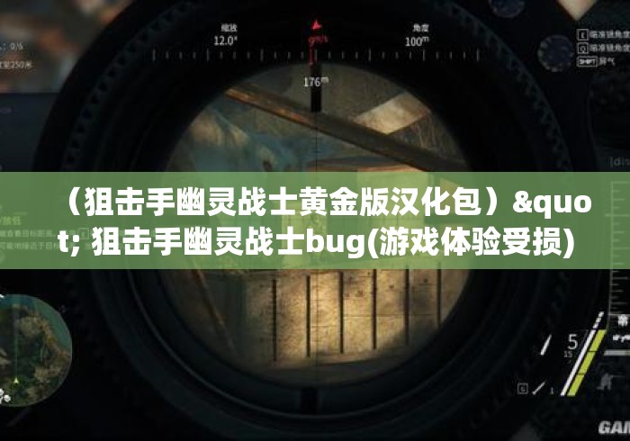 (狙击手幽灵战士黄金版汉化包)" 狙击手幽灵战士bug(游戏体验受损) (狙击手幽灵战士黄金版汉化包)" 狙击手幽灵战士bug(游戏体验受损)