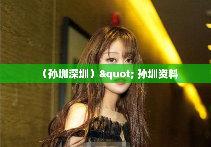 （孙圳深圳）" 孙圳资料