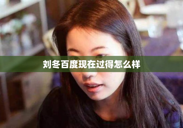 刘冬百度现在过得怎么样