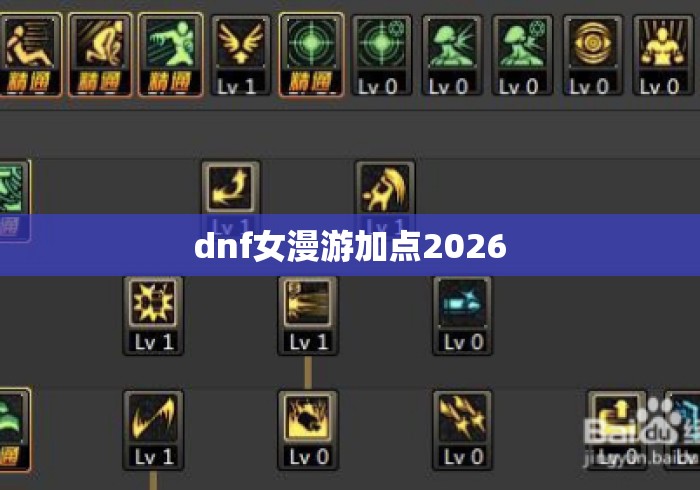 dnf女漫游加点2026 dnf女漫游加点2026