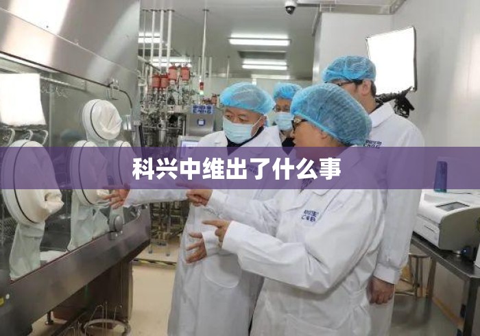 科兴中维出了什么事 科兴中维出了什么事
