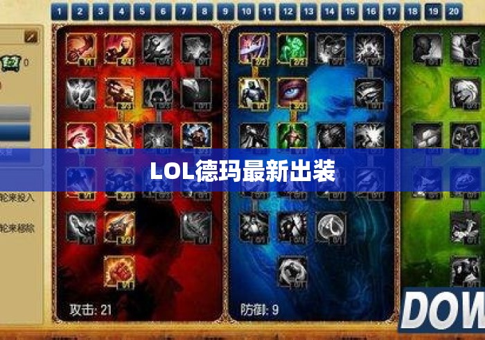 LOL德玛最新出装