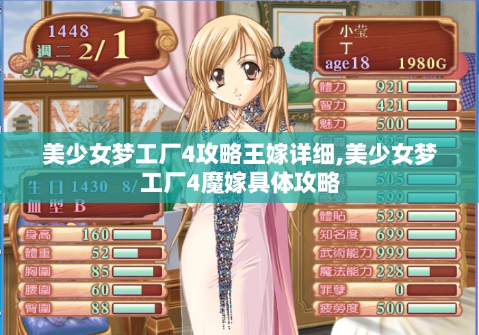 美少女梦工厂4攻略王嫁详细,美少女梦工厂4魔嫁具体攻略