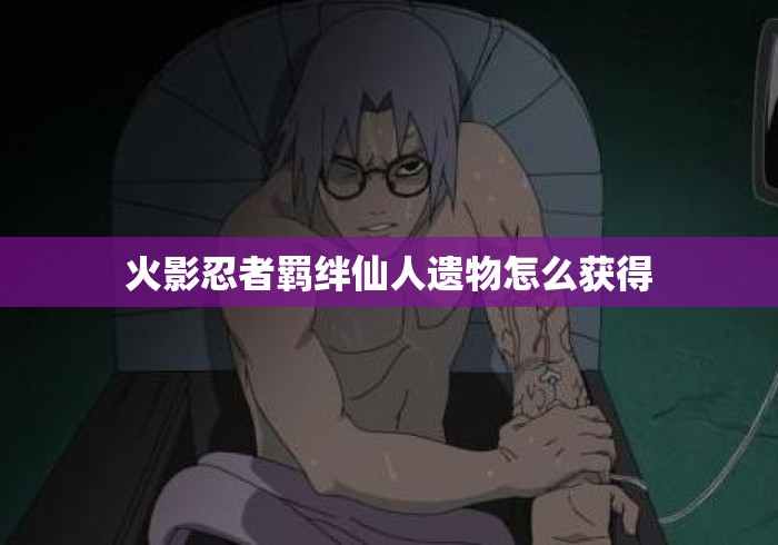 火影忍者羁绊仙人遗物怎么获得