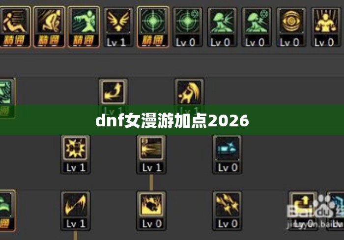 dnf女漫游加点2026