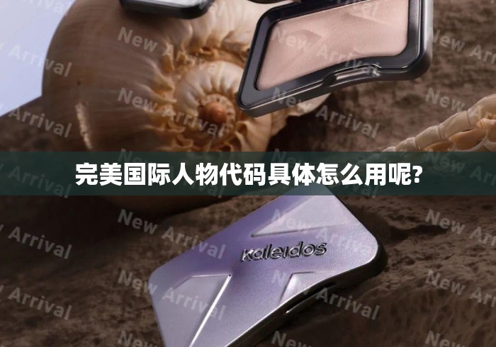 完美国际人物代码具体怎么用呢? 完美国际人物代码具体怎么用呢?