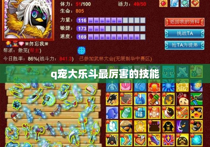 q宠大乐斗最厉害的技能