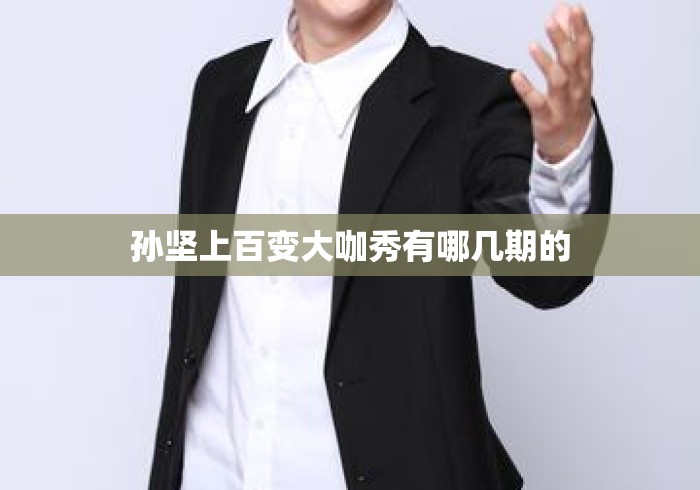 孙坚上百变大咖秀有哪几期的