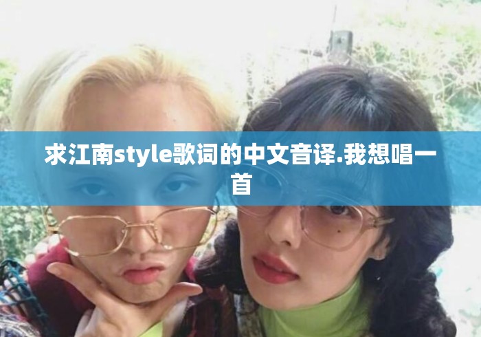 求江南style歌词的中文音译.我想唱一首