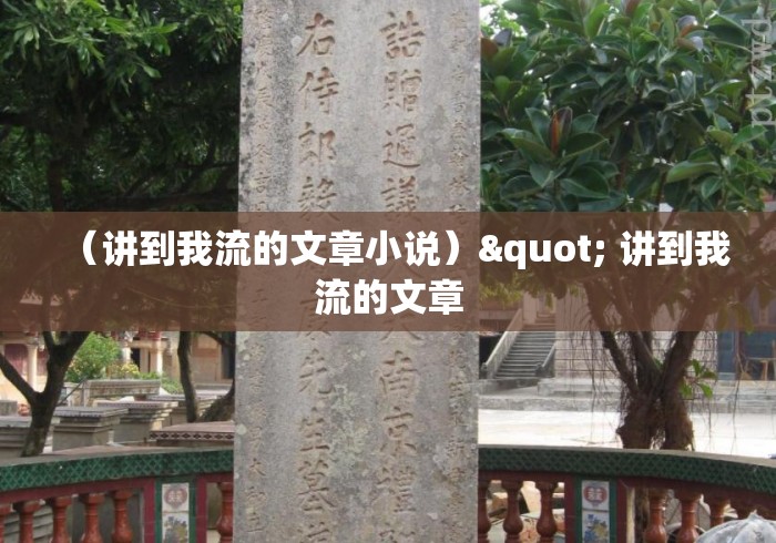 （讲到我流的文章小说）" 讲到我流的文章