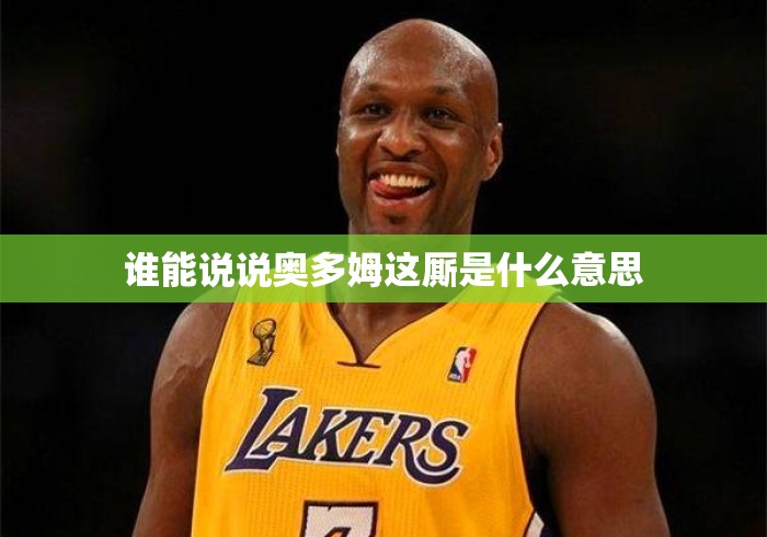 谁能说说奥多姆这厮是什么意思 谁能说说奥多姆这厮是什么意思