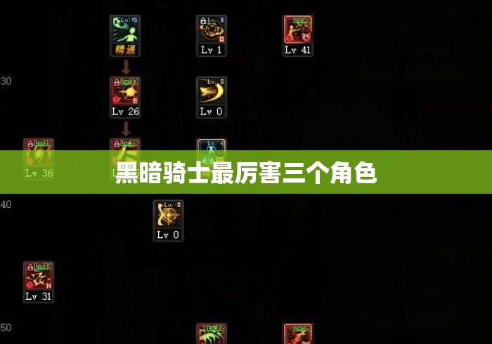 黑暗骑士最厉害三个角色