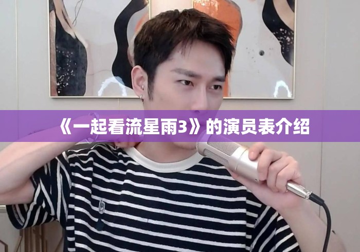《一起看流星雨3》的演员表介绍